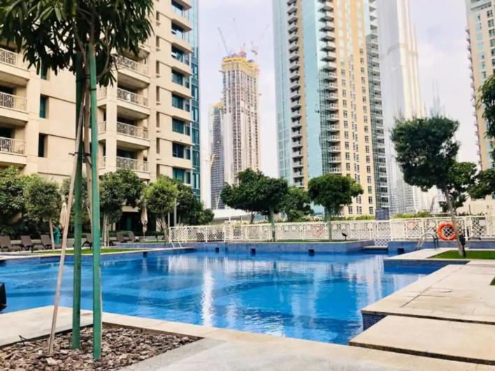 Nasma Luxury Stays - Fancy Apartment With Balcony Near Burj Khalifa Dubai Exteriör bild